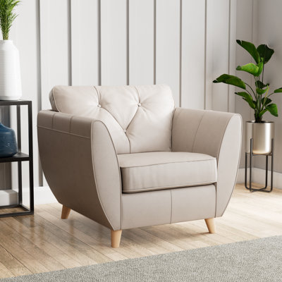 Marylin Upholstered Leather Armchair