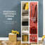 Garde-robe portable, armoire de chambre pliante, organisateur de rangement de vêtements avec 8 compartiments cubes, tringle, portes magnétiques