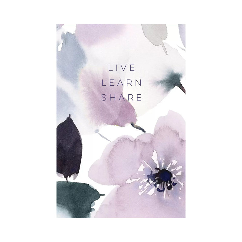Live Learn Share - Print on Canvas, Wrapped Canvas, 66.04cm H x 45.72cm W x 3.81cm D