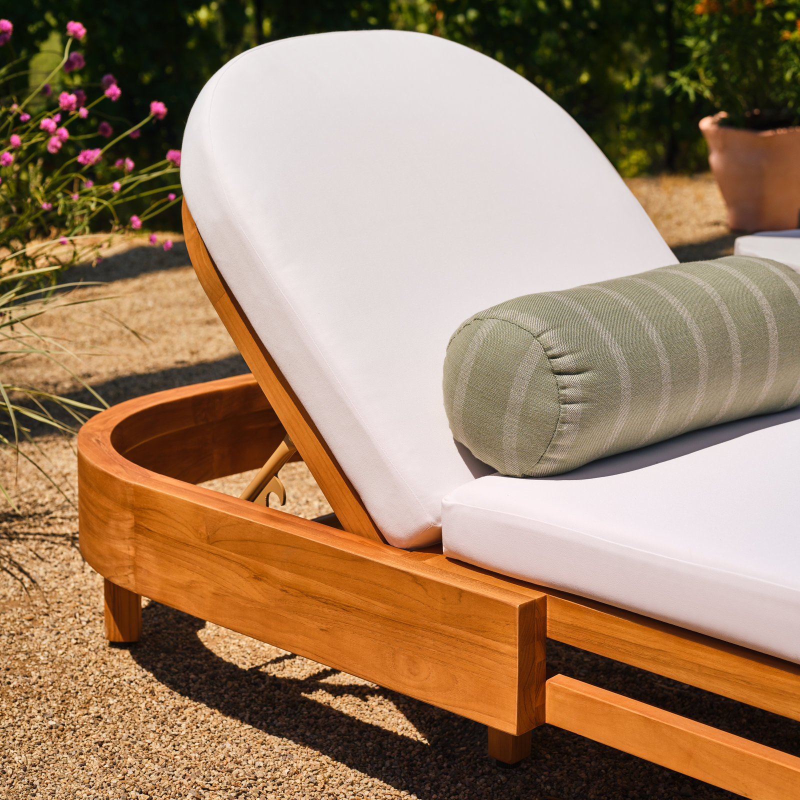Lani Outdoor/Indoor Bolster Pillow, Unwind Rainwashed