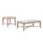 Dorran White Marble Top Square End Table