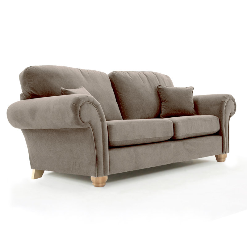 Foreston 2 Seater Velvet Sofa, Taupe