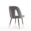 Chaise d'appoint rembourrée en velours (ensemble de 4)-980690602