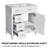30" Bathroom Vanity With Ceramic Sink,three Soft Close Drawers-1559029875