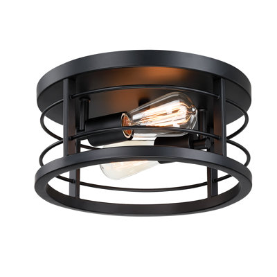 Plafonnier semi-encastré 2 lumières