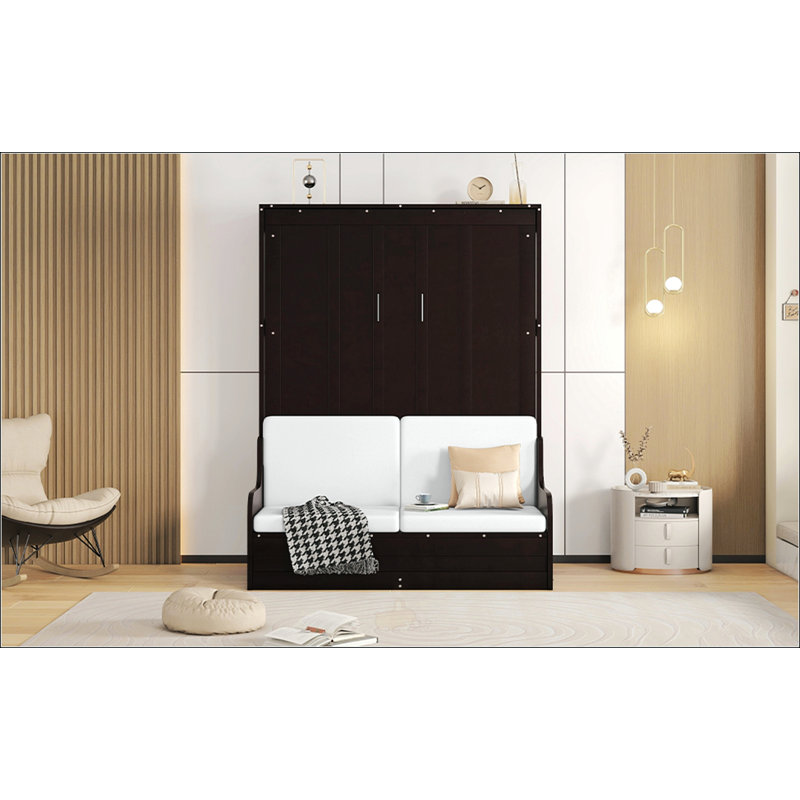Grand lit escamotable avec coussin
