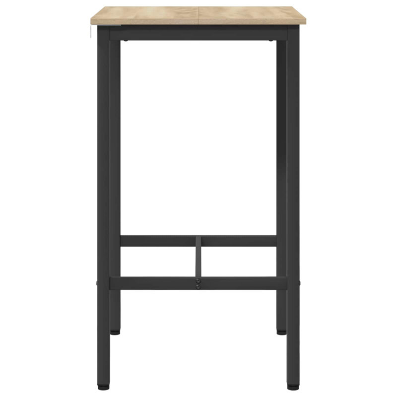 Dining Table, 90cm H x 52cm W x 52cm D, Black / Sonoma Oak