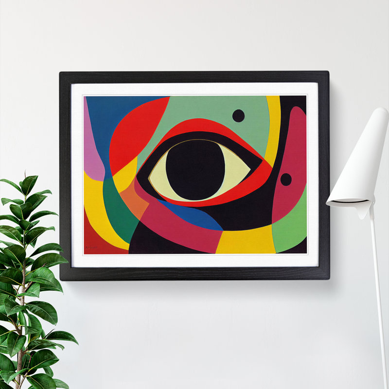 Colourful Abstract Eye Vol.4 - Framed Print, Black, 34cm H x 46cm W x 2cm D