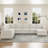 Seybert Luxurious U-Shaped Sofa Velvet Chenille Sectional Sofa For Living Room-154905486