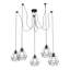 Morriss 5 - Light Black Cluster Pendant
