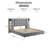 Upholstered Bed With Led-illuminated Headboard & Built-in Usb Ports-389221719