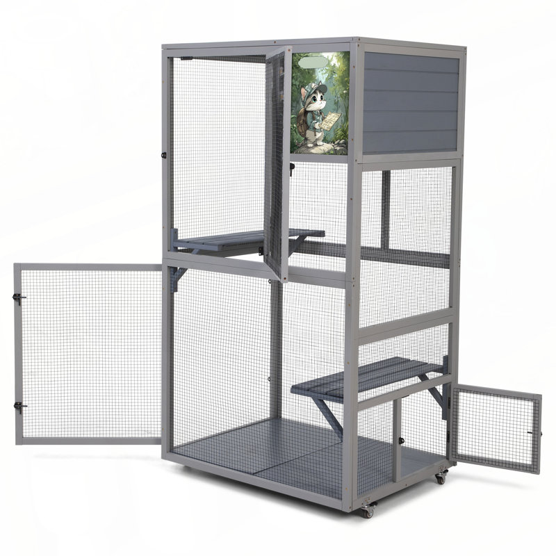 Enceinte d'extérieur pour chat Catio