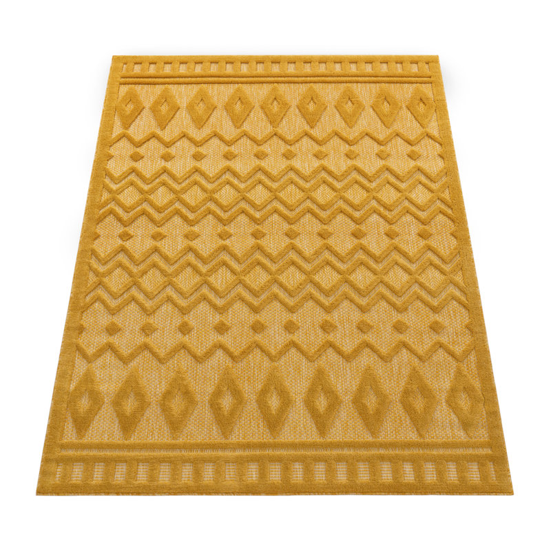 Huddersfield Solid Colour Indoor / Outdoor Area Rug, Rectangular 160 x 220cm