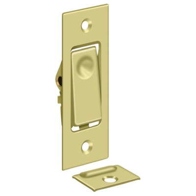 Deltana PDB42U3 Pocket Door Bolts; Jamb Bolt; Bright Brass Finish