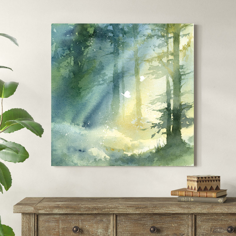 «Shady Grove» par Katrina Pete - peinture sur toile tendue, H 36 po x l 36 po x P 1,25 po, Toile tendue, Non
