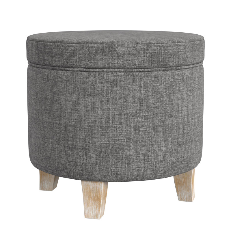 Repose-pieds rond avec rangement HomePop