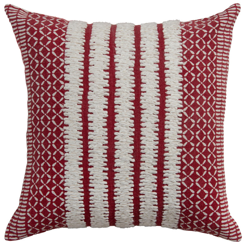 100% Cotton Filled Throw Pillow, Polyester, Navy