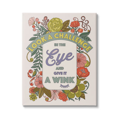 " Look A Challenge In The Eye-Detailed Floral Patterns " by Valentina Harper