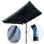 Parasol d'extérieur 10 pi x 6,5 pi - ventilé pour circulation d'air, patio noir, 40 po et plus, couleur grise-1046897388