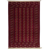 Wool Oriental Area Rug in Red