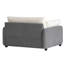 Chaise en chenille de 50 po de largeur avec oreillers-1706697595