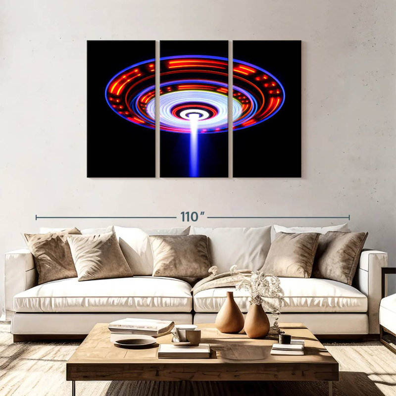Kelan UFO Lights, 48" H x 74" W