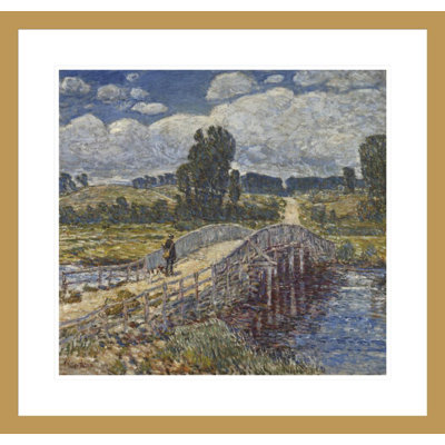 Bridge at Old Lyme by Childe Hassam -Framed Giclee Print