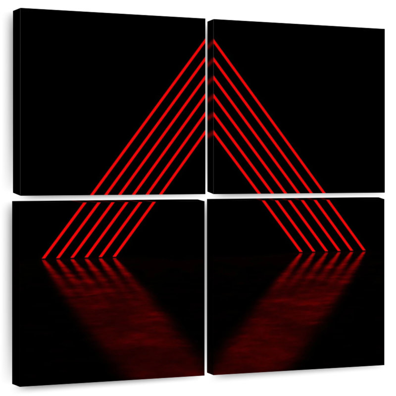 Geometric Pyramid Stack, 38" H x 38" W