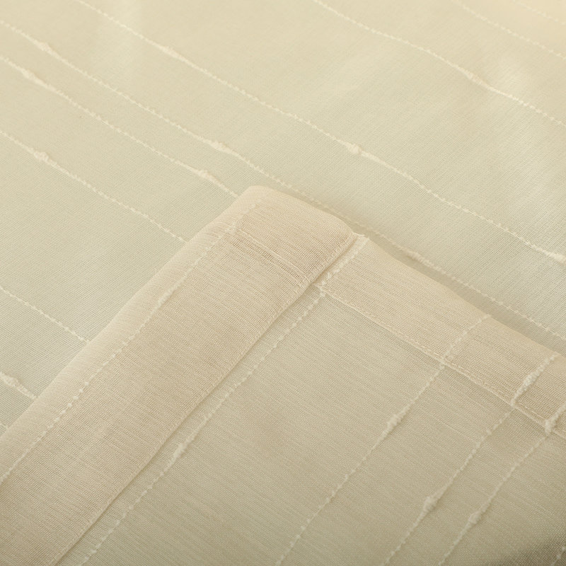 Aristteles Semi Sheer Curtain Pair, Beige