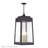 4 Light Bronze Outdoor Extra Large Pendant Lantern With Antique Brass Candles