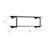 Antique Oak & Sandy Gray Wall Shelf - 2 For Storage And Display, Metal Frame, Mixed Material Look, Simple Installation, Fits Various Rooms In House Rack Solution, Construction, Blends Wood Metal,