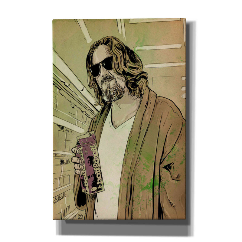 «Dude Lebowski», reproduction sur toile tendue, L 12 po x H 18 po