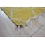 Yellow Hand-Knotted Wool Golden Trellis Geometric Modern Contemporary Carpet Rug-1178370789
