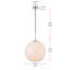 Luminaire suspendu sphérique simple à 1 lumière Snead-33559759-33591606-33591604