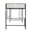 Lit mezzanine double avec tablettes de bureau Axel-510514815