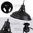 Industrial Pendant Light Lift Pipe Pulley Ceiling Fixture, Adjustable Height Plug In Hanging Lamp With Switch, Black