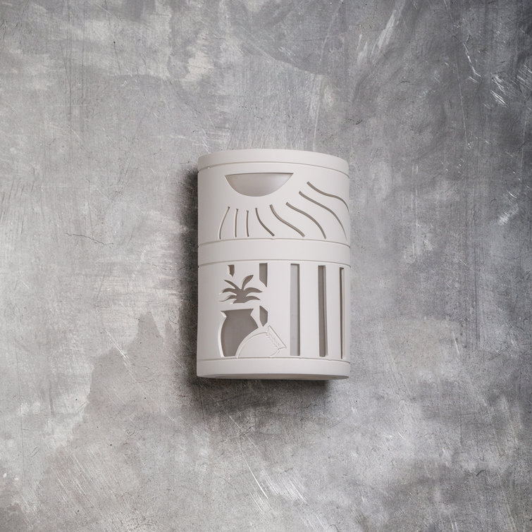 Ninamarie Ceramic Outdoor Wall Light, LED Bulb Included