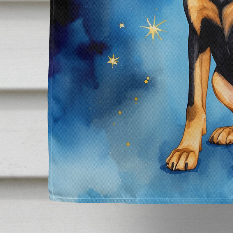 Drapeau «My Angel House» noir et brun clair Coonhound