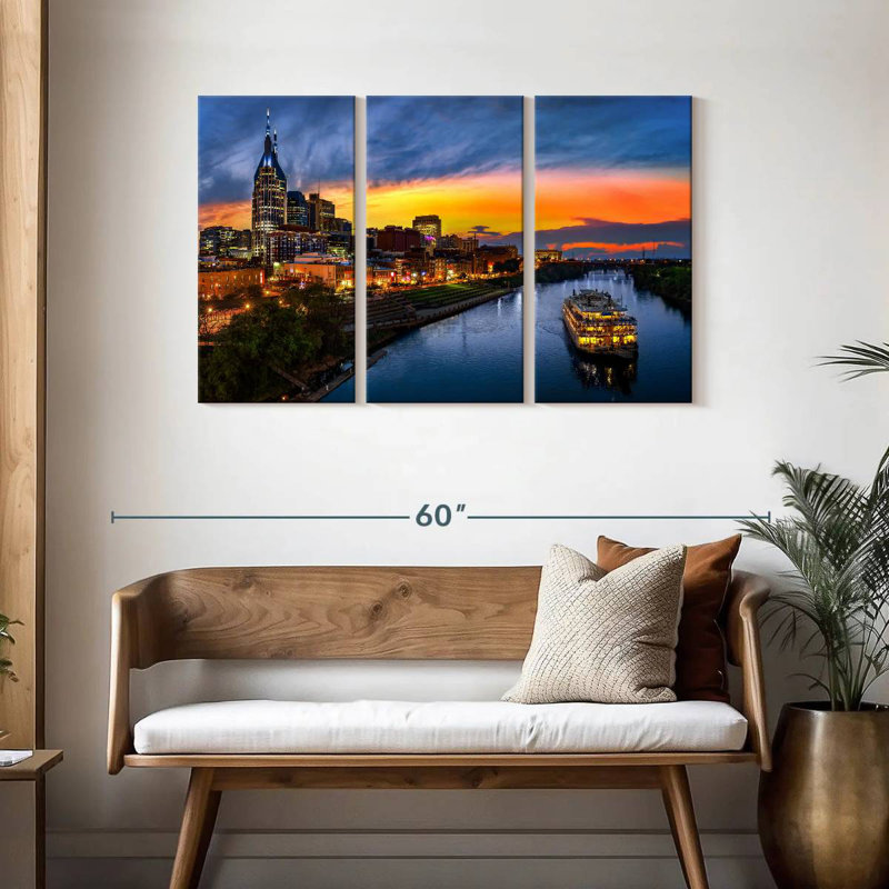 Croisière sur la rivière Rash Nashville, H 28 po x l 45 po
