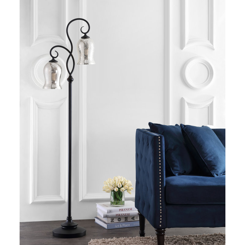 Wisner 64'' Black Arched Floor Lamp