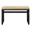 Bureau d'ordinateur, bureau personnel, debout, réglable, L 48 po, travail, ordinateur portable, métal stratifié naturel, contemporain, moderne