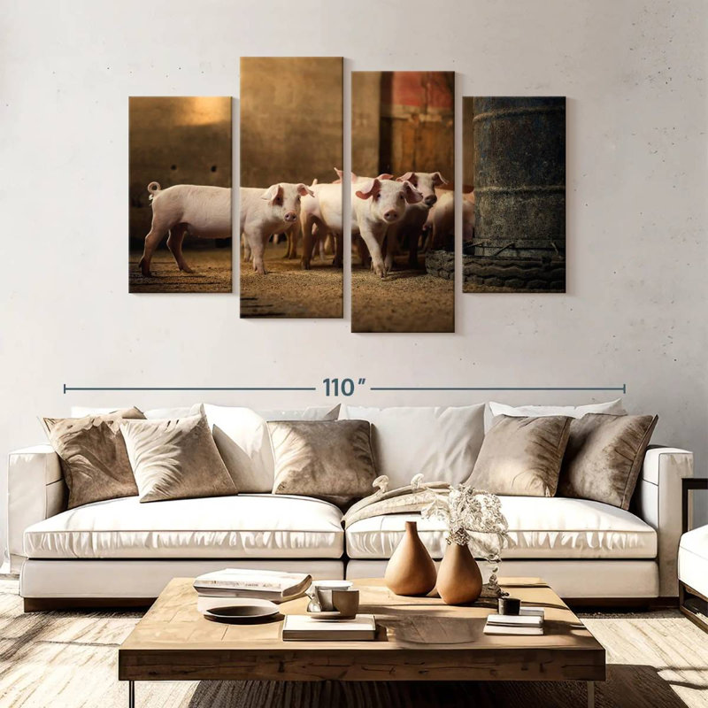 Brampt Piglet Troupe, 54"H x 84"W