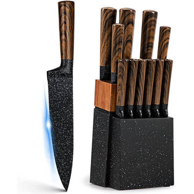 Permanent 15 Piece Stainless Steel Knife Block Set