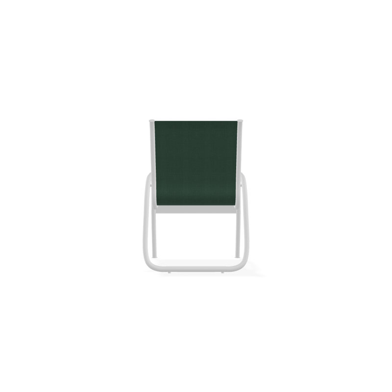 Fauteuil de patio Gardenella, Vert forêt 22D Sunbrella® vert, Blanc texturé