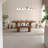 Brown Oval Solid Wood dining Table-366124264