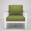 Fauteuil club d'extérieur en métal avec coussin Sunbrella Weston-579346488-579346491