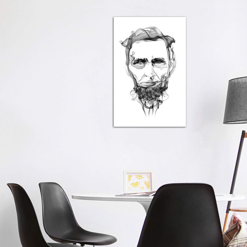 «Abraham Lincoln», reproduction, Toile tendue, H 48 po x l 32 po x P 1,5 po