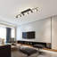 Black/Gold LED Adjustable Fixed Track Lighting Head