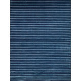 Amani Modern Handmade Silky Nylon, Navy Area Rug