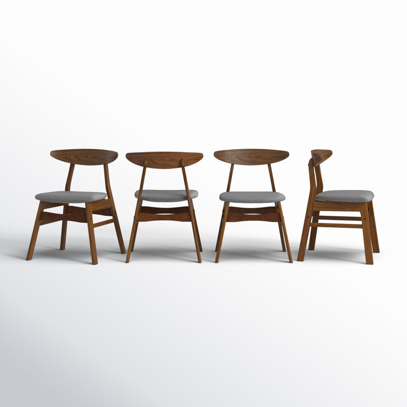 Ensemble de 4 chaises d'appoint Lucia, Gris
